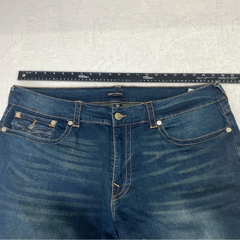 True Religion Ricky Relaxed Straight Cut Jeans Sz 42